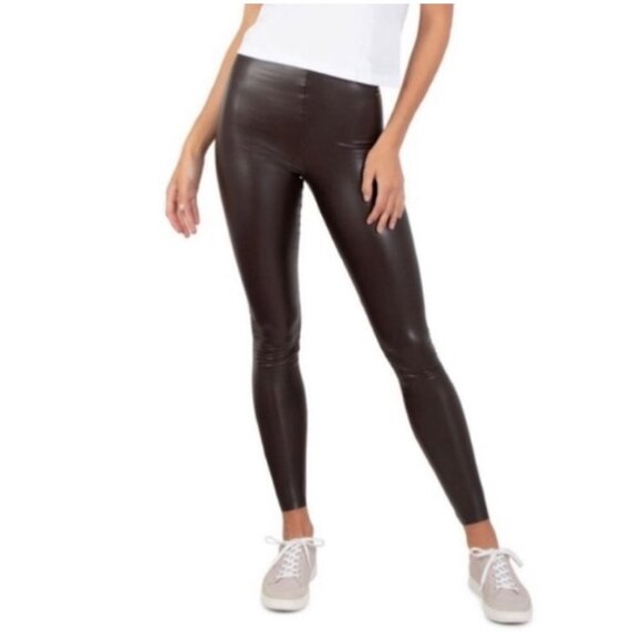 (NWT) Joie Limited Edition Faux Leather Legging Brown sz M - Picture 1 of 7